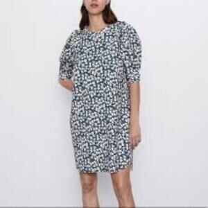 Zara Puff Sleeve Floral Dress - Size S‎